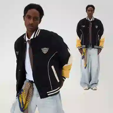 Kawasaki 90 Down Series Retro Baseball Jacket