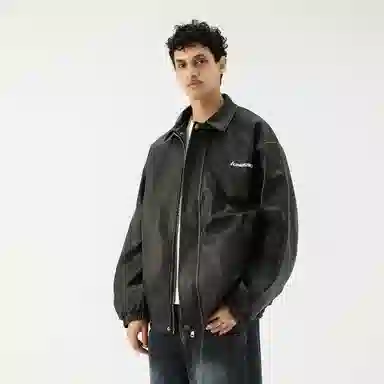 Kawasaki Retro Racing PU Jacket