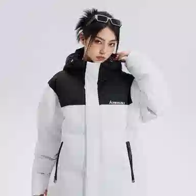 Kawasaki Retro Logo Hooded Down Jacket