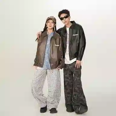 Kawasaki PU Leather Jacket