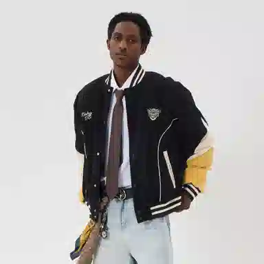 Kawasaki 90 Down Series Retro Baseball Jacket