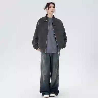 Kawasaki Vintage Tie-Dye PU Jacket