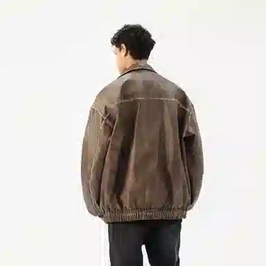 Kawasaki Retro Racing PU Jacket