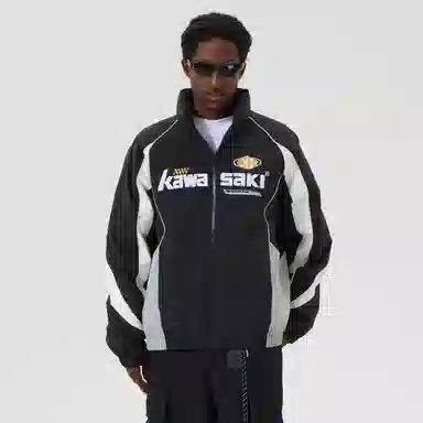 Kawasaki 90 Duck Down Retro Embroidered Puffer Jacket