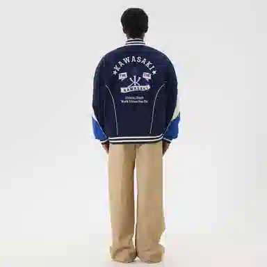 Kawasaki 90 Down Series Retro Baseball Jacket