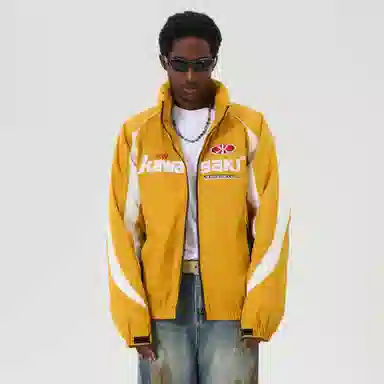 Kawasaki 90 Duck Down Retro Embroidered Puffer Jacket