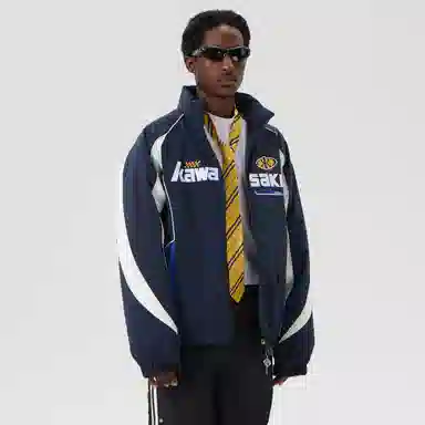 Kawasaki 90 Duck Down Retro Embroidered Puffer Jacket