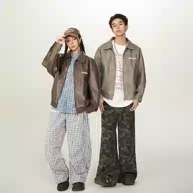 Kawasaki PU Leather Jacket