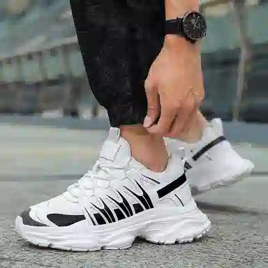 酷丁 合成革 厚底舒适休闲运动 防滑透气 低帮 老爹鞋 男款