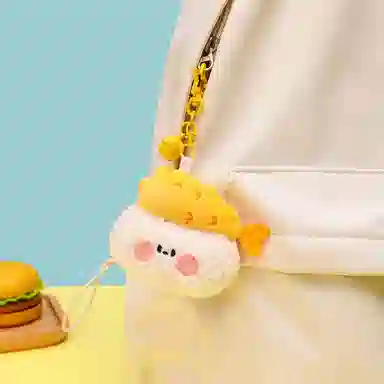 丹琴 饭团寿司 可爱公仔玩偶钥匙扣书包背包挂饰个性潮流配饰品 毛绒 挂件 男女同款情侣款