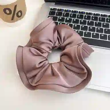 丹琴 韩版缎面枕头木耳大肠圈发绳丸子头皮筋扎头发高弹力发饰低马尾头绳 布艺 发圈 女款