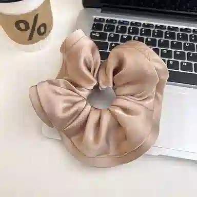 丹琴 韩版缎面枕头木耳大肠圈发绳丸子头皮筋扎头发高弹力发饰低马尾头绳 布艺 发圈 女款