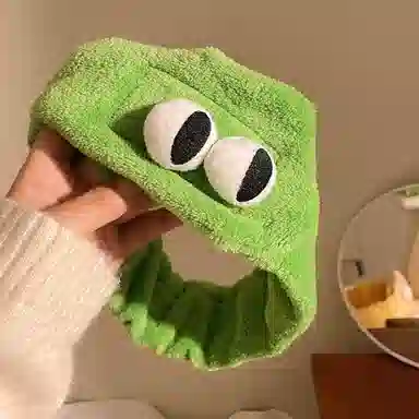 丹琴 可爱大眼睛束发 洗脸敷面膜洗漱专用卡通冬季 聚酯纤维 发带 女款