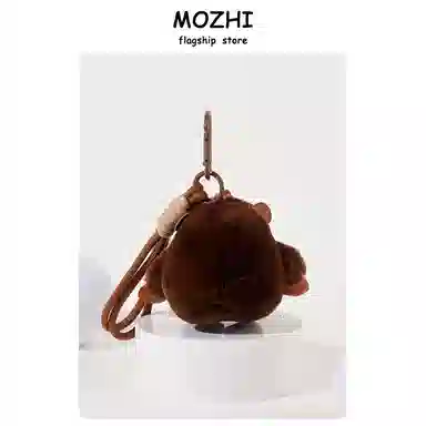 丹琴 丑萌大猩猩 创意小众玩偶公仔书包背包挂饰个性 皮质 挂件 男女同款情侣款