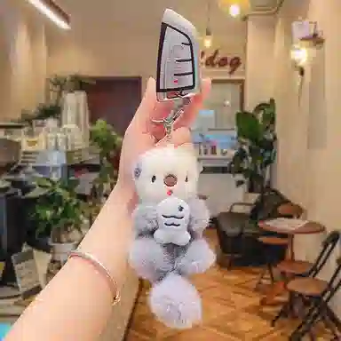 丹琴 萌趣可爱海獭 创意卡通动物玩偶钥匙扣书包公仔 毛绒 挂件 男女同款情侣款