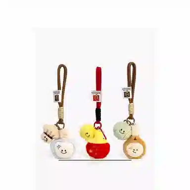 丹琴 卡通乒乓球羽毛球拍公仔 创意运动系书包背包挂饰钥匙扣 毛绒 挂件 男女同款情侣款