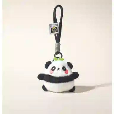 丹琴 可爱治愈萌小熊猫公仔书包背包挂饰汽车钥匙扣 毛绒 挂件 男女同款情侣款
