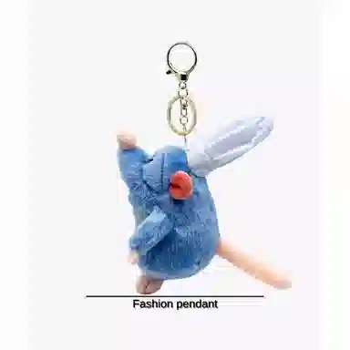 丹琴 可爱卡通料理鼠王公仔个性车钥匙扣学生书包背包包挂饰 毛绒 挂件 男女同款情侣款
