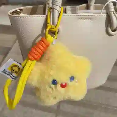 丹琴 可爱卡通吱吱叫小猫星星书包背包挂饰玩偶车公仔 毛绒 挂件 男女同款情侣款