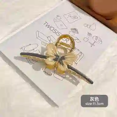 丹琴 优雅气质蝴蝶古风高级感夏天鲨鱼夹子发量多后脑勺 合金 发夹 女款