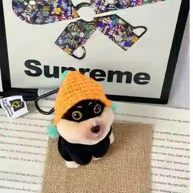 丹琴 可爱蜜蜂小狗 书包玩偶创意呆萌治愈精致 毛绒 挂件 男女同款情侣款