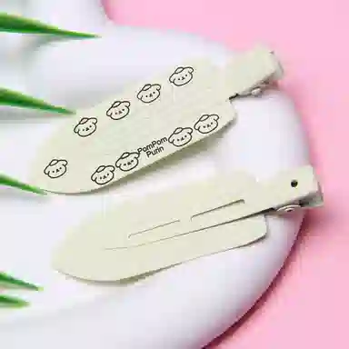 丹琴 【首金幸运发夹】甜美卡通小狗八字无痕边夹刘海碎发卡侧边夹发卡 抓夹 女款