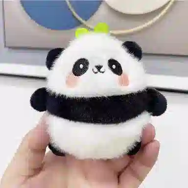 丹琴 可爱治愈萌小熊猫公仔书包背包挂饰汽车钥匙扣 毛绒 挂件 男女同款情侣款