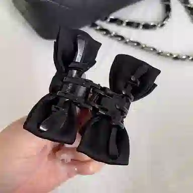 丹琴 甜美蝴蝶结高颅顶公主头边夹小号女侧边前额刘海夹神器 亚克力 发夹 女款