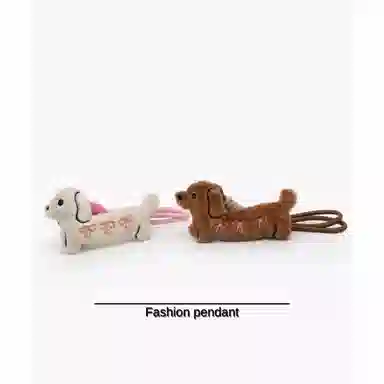 Danqin Mini Dachshund Plush Keychain