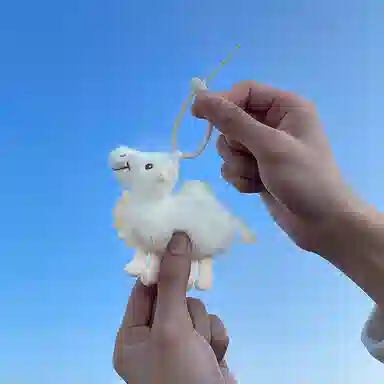 丹琴 沙漠骆驼玩偶公仔 可爱小动物书包背包旅游个性 毛绒 挂件 男女同款情侣款