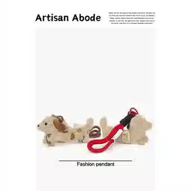 Danqin Mini Dachshund Plush Keychain