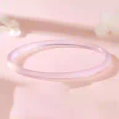 翠匠人 国潮新中式 小众高雅温婉轻奢气质樱花粉 玉髓 玉石手镯 女款