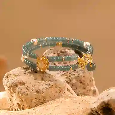 翠匠人 新中式国潮古风 吉祥如意 小众设计高级感 冰种 翡翠手串 女款