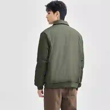 佐丹奴 夹棉保暖工装口袋翻领梭织棉衣外套棉服 男款