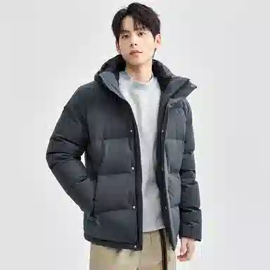 佐丹奴 鹅绒可卸帽三防梭织羽绒服 男款