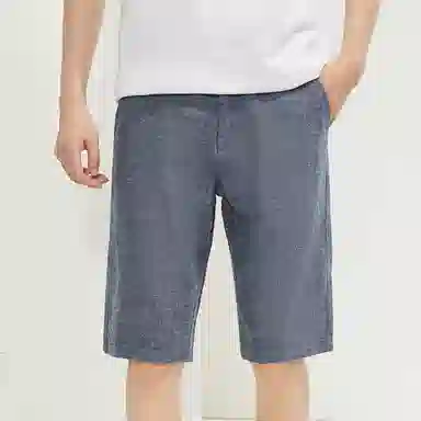 佐丹奴 纯色百搭舒适五分休闲短裤 男款