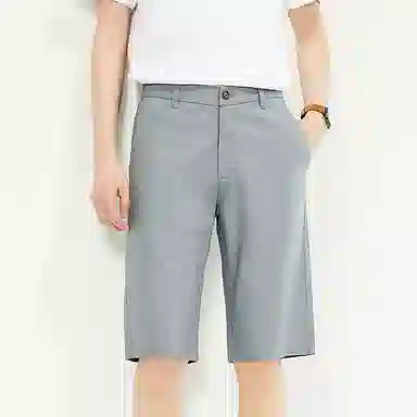 佐丹奴 纯色百搭舒适五分休闲短裤 男款