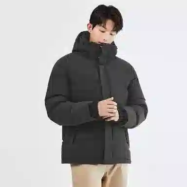 佐丹奴 鹅绒可卸帽三防梭织羽绒服 男款