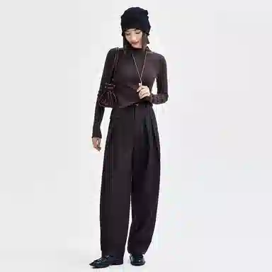 佐丹奴 宽松直筒长裤休闲裤 女款