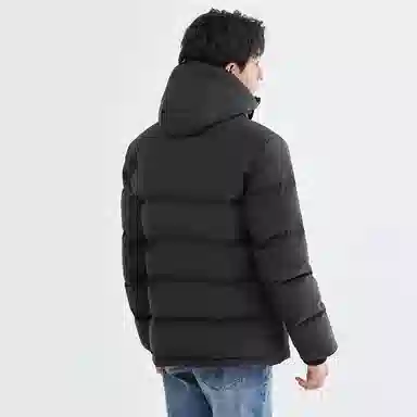 佐丹奴 鹅绒可卸帽三防梭织羽绒服 男款