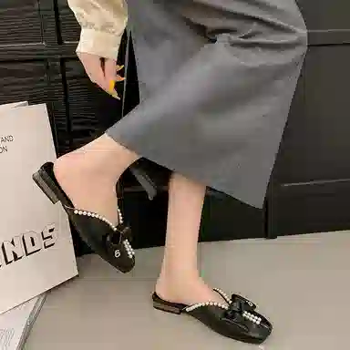 鹿向南 百搭时尚潮流 静音包头拖鞋 女款 礼盒款