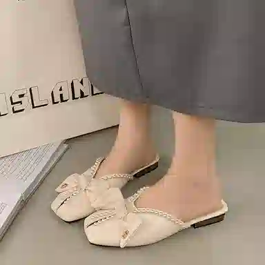 鹿向南 百搭时尚潮流 静音包头拖鞋 女款 礼盒款