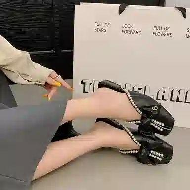 鹿向南 百搭时尚潮流 静音包头拖鞋 女款 礼盒款