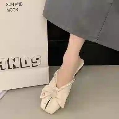 鹿向南 百搭时尚潮流 静音包头拖鞋 女款 礼盒款