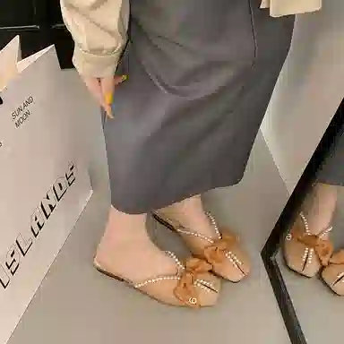 鹿向南 百搭时尚潮流 静音包头拖鞋 女款 礼盒款