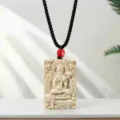 【12生肖顺利八大守护神本命佛】 周帝王 八方来财诸事顺利平安喜乐国风新中式小众复古百搭福禄吉祥好运 象牙果 项链 男女同款情侣款