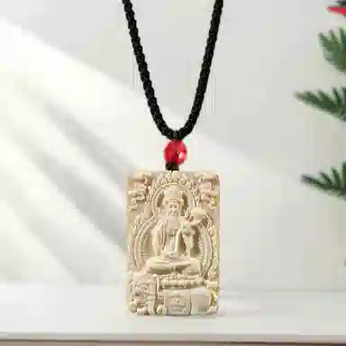 【12生肖顺利八大守护神本命佛】 周帝王 八方来财诸事顺利平安喜乐国风新中式小众复古百搭福禄吉祥好运 象牙果 项链 男女同款情侣款
