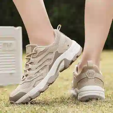 南极人 网布 情侣款舒适时尚潮流简约百搭经典复古户外休闲运动前卫高级感 减震包裹性增高平衡支撑耐磨轻便透气防滑 低帮 板鞋 男女同款