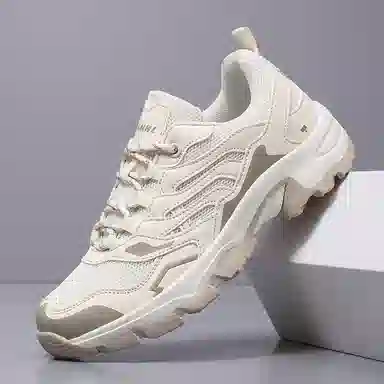 南极人 网布 情侣款舒适时尚潮流简约百搭经典复古户外休闲运动前卫高级感 减震包裹性增高平衡支撑耐磨轻便透气防滑 低帮 板鞋 男女同款