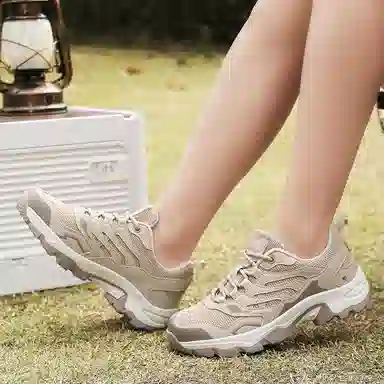 南极人 网布 情侣款舒适时尚潮流简约百搭经典复古户外休闲运动前卫高级感 减震包裹性增高平衡支撑耐磨轻便透气防滑 低帮 板鞋 男女同款